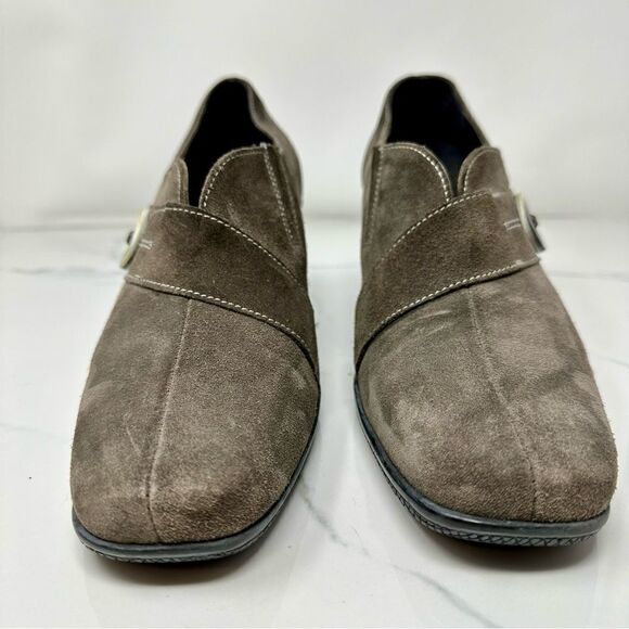 La Canadienne Suede Heels- Size 7.5 - Picture 2 of 15